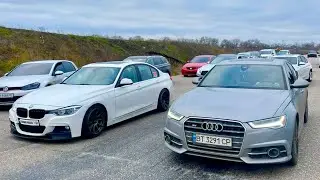 Audi A6 приехала надрать BMW 535d и Infiniti Q50