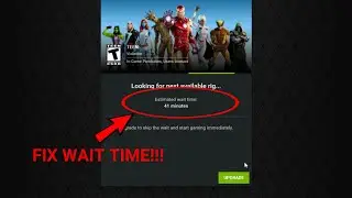 Nvidia GeForce Now (How to FIX estimated waiting time on free plan)!!!
