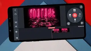 How to make electric neon text animation intro in kinemaster