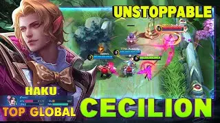 Unstoppable Cecilion Best Build! Top 1 Global Cecilion by HAKU ~ MLBB