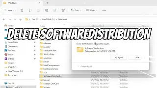 Can't Delete SoftwareDistribution Folder in Windows (FIXED)