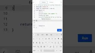 program factorial using function 