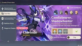 Test Run 4.7 ▢ CLORINDE [main DPS] ▢ Candlebearer, Shadowhunter [GENSHIN IMPACT]