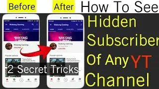 How To See Hidden YouTube Channel Subscriber's |किसी भी YouTube Channel का छुपा Subscriber's को देखे