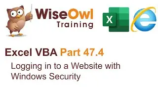 Excel VBA Introduction Part 47.4 - Logging in to a Website with Windows Security