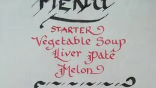 How I Practice Writing Menus