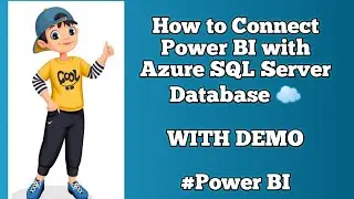 6) How to Connect Power BI with Azure SQL Server Database | Power BI | Azure SQL Serer database