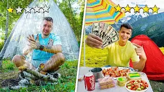ВЫЖИВАНИЕ В ЛЕСУ НА 10$ VS 100$!