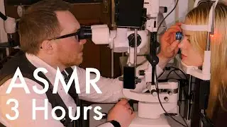 ASMR 3 hours of real eye exams (Unintentional ASMR, Real person ASMR)