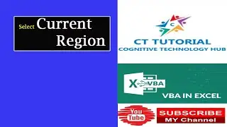 Excel VBA - How to Select Range of Cells (Range and CurrentRegion)|Current Region in VBA|EXCEL VBA