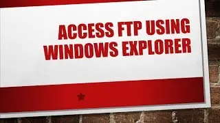 Browse Ftp using windows Explorer