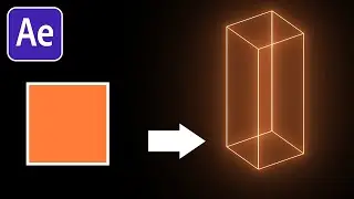 Turn 2D Shapes Into 3D NEON Music Visuals in After Effects | Tutorial