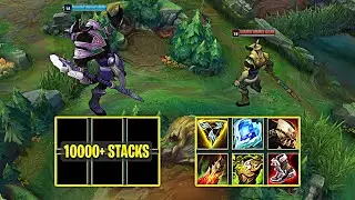 10000+ STACKS NASUS ZERO ITEMS vs 0 STACKS NASUS SIX ITEMS - League of Legends