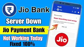 jio payment bank server problem | jio payment bank problem today | jio bank server problem |