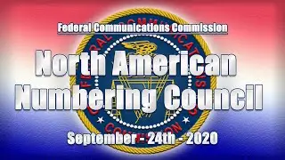 North American Numbering Council - September 2020