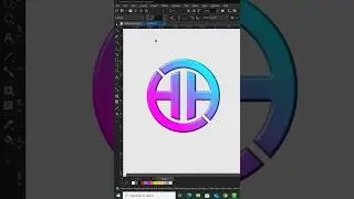 Letter H H Logo Design in Coreldraw