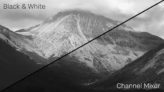 Black and White versus Channel Mixer (Affinity Photo)