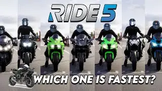Top 10 Fastest KAWASAKI SuperBikes Top Speed Battle | Ride 5 | 4k 60FPS