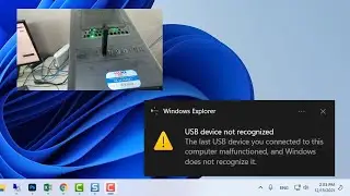 How to Fix USB device not recognized Windows 11