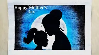 Mother's Day Painting 🎨 | Happy Mother's Day | Mother's Day Art Step By Step ❤️ #mothersday #youtube