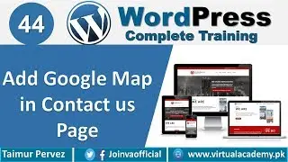 How to add Google map in Contact us page | WordPress tutorials. 44