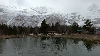 Sound of Fountain and Noise of Snowstorm