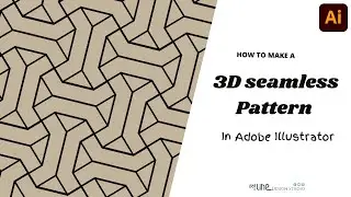 Adobe Illustrator tutorial 3d geometric seamless pattern in Adobe Illustrator