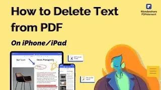 How to Delete Text from PDF on iPhone/iPad | Wondershare PDFelement