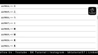 Different Different Symbols by #BKTutorial