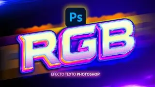 Efectos de texto en photoshop ✅🤯