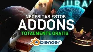ADDONS que TODO ARTISTA 3D DEBE TENER en BLENDER 🤯 | GRATIS