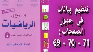 المرجع في الرياضيات المستوى الثاني إبتدائي - الصفحات : 69 - 70 - 71