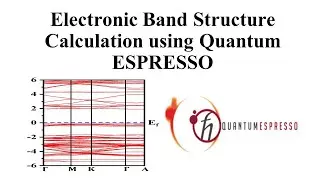 Electronic Band Structure Calculation using Quantum ESPRESSO