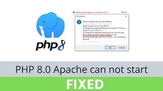 Laragon PHP 8.0 apache can not start [Fixed 100%]