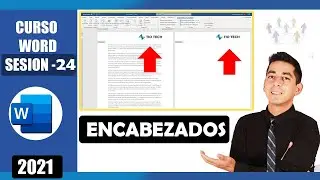 Como hacer un encabezado en WORD (encabezados diferentes) | 24