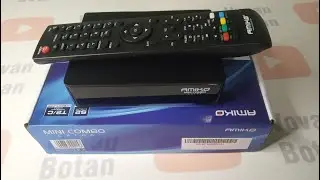 Комбинированный приёмник DVB-S2+T2 Amiko MINI COMBO  EXTRA : распаковка