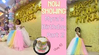 Myra's Birthday Part 2 | Logo Revealed | Marathi Vlog | Vlog 43 |