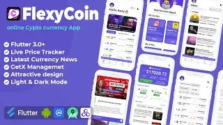 Cryptocurrency App using Flutter, Crypto Currency Wallet App using Flutter + GetX State Management