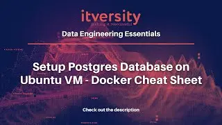 Setup Postgres Database on Ubuntu VM - Docker Cheat Sheet