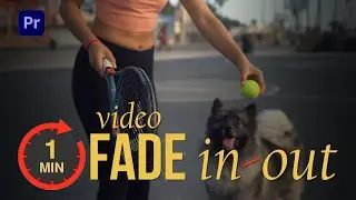 How to fade in and fade out a video clip in adobe premiere pro 2023