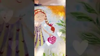 Девочка-лето🌿🌼🌺🌞 #простонастя #рисую#художница#художник