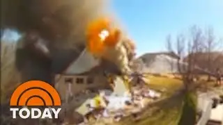 WATCH: House Explodes After Contractor Accidentally Hits Gas Pipeline