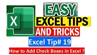 How to add Add Check ✅ box in Excel ? | How to Insert Checkbox in Excel ?#shortvideo #excel