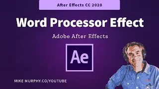 After Effects CC: Word Processor Effect (Blinking Cursor)