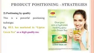 21 - Product Positioning - Concept and Strategies