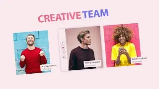 Creative Team Section Responsive using  Html & Css