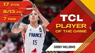 Gabby Williams 🇫🇷 | TCL Player Of The Game | FRA vs CHN | FIBA Womens OQT 2024