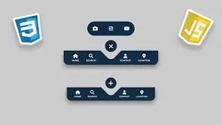 Modern & Stunning Bottom Navbar with CSS & Vanilla JS