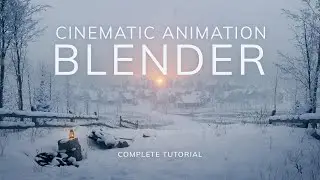 How to create Realistic Winter Scene in BLENDER [Complete Tutorial]