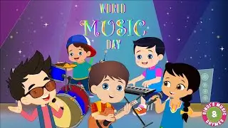 World Music Day 2023 | Kids Song | Rhymes for children | Bindis Music & Rhymes